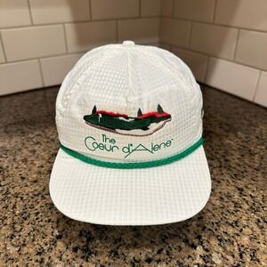 Vtg Coeur d'Alene Merrill Lynch PGA Tour Imperial Headwear Golf Rope Hat USA